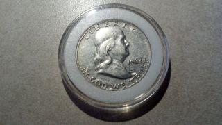 1962 - D Franklin Silver Half Dollar Us Coin In Airtite photo