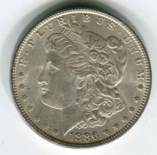 1886 $1 Morgan Silver Dollar Vam 4 Choice Bu photo