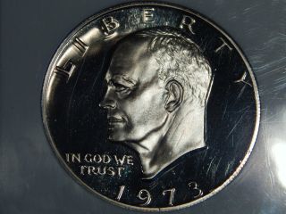 1973 - S Ngc Pf - 67ucam Eisenhower $1 - photo