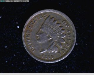 1860 Indian Head Cent (6 - 36) photo