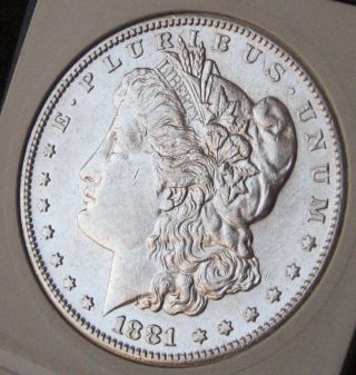 1881 - S Morgan Silver Dollar - Brilliant Uncirculated - Morgan Dollar photo