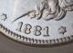 1881 - S Morgan Silver Dollar - Brilliant Uncirculated - Morgan Dollar Dollars photo 3