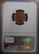 1955 - S U.  S.  Lincoln Cent Wheat Penny Ngc Graded Ms66 Red Red Gem Coin Small Cents photo 3