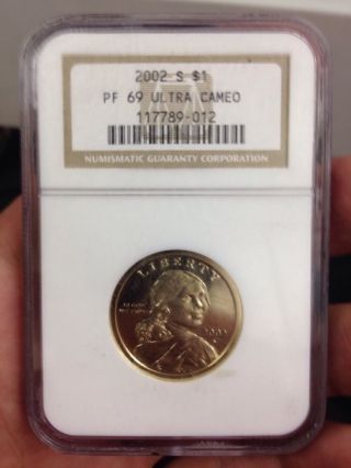 2002 - S Sacagawea Proof $1 Dollar Ngc Pf69 Ultra Cameo photo
