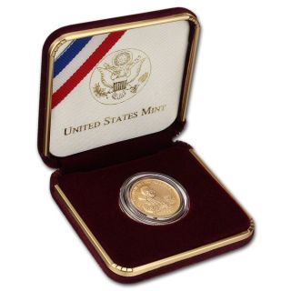 1997 - W Us Gold $5 Franklin Delano Roosevelt Commemorative Bu photo