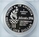 1996 - P Xxvi Olympics Rowing Silver Proof $1 Pcgs Pf69dcam Commemorative photo 1