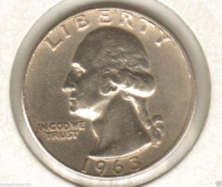 1963 - D 25c Washington Quarter photo