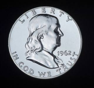 1962 (p) Franklin Silver Half Dollar 50 Cents Proof (5893) photo