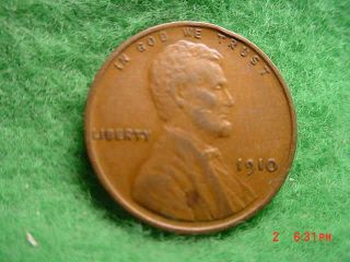1910 Lincoln Cent,  About Uncirculated photo