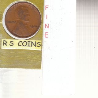 1910 Fine Lincoln Cent Coin {fast Ship} 4040 photo