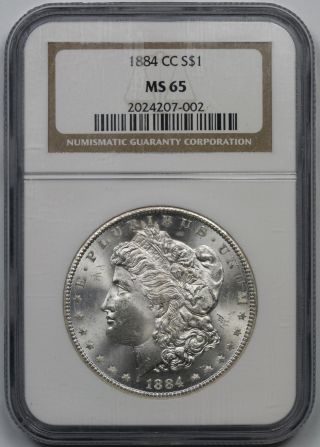 1884 - Cc Morgan Dollar $1 Ms 65 Ngc photo