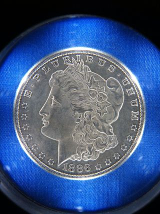 1886 Morgan Silver Dollar High Grade/looks Uncirculated+/nice Coin photo
