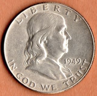 1949 Franklin Half Dollar S/h photo