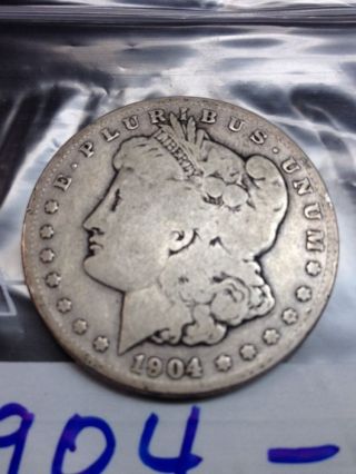 1904 S Morgan Silver Dollar photo
