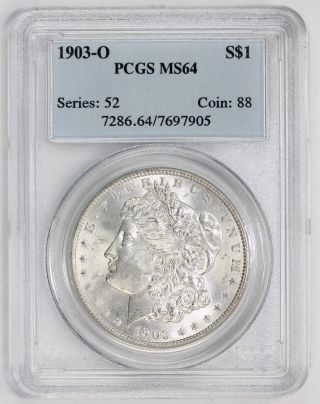 1903 O Morgan Silver Dollar Ms 64 Pcgs (7905) photo