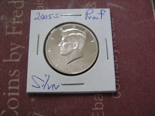 2005 - S Proof Silver Kennedy Half Dollar Coin 610 photo
