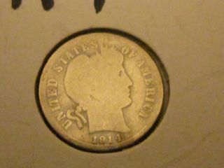D90 1914 Liberty Head Dime Coin In Circulated photo