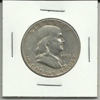 1951 - P Franklin Half Dollar In Average Circulated photo
