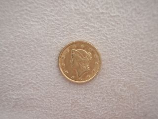 1849 U.  S.  One Dollar $1 Gold Piece photo