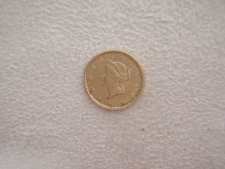 1853 U.  S.  One Dollar $1 Gold Piece photo