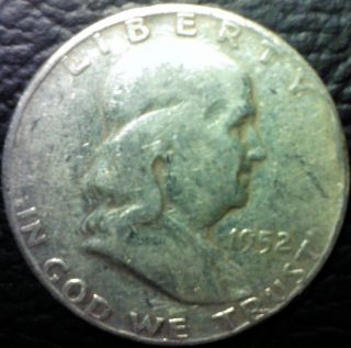1952 D Franklin Half Dollar 90% Silver Good Investment photo