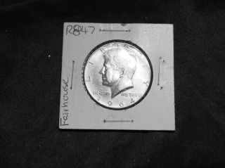 1964 Silver Kennedy Half Dollar. . . . . . . . . . . . .  Bu photo