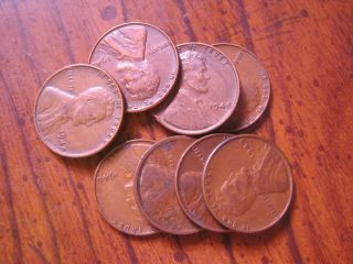 8 1948 P Pennies Penny Wheat Lincoln Circulated Ungraded One Cent photo