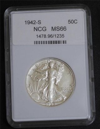 1942 - S Walking Liberty Silver Half Dollar Us Coin photo