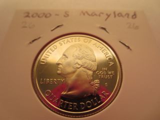 2000 - S 25c Maryland Dc (proof) 50 States Quarter 26 photo