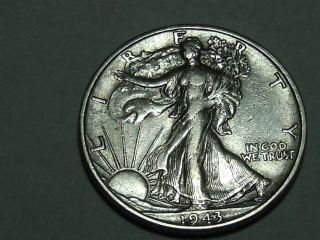1943 - D Walking Liberty Silver Half Dollar 7924a photo