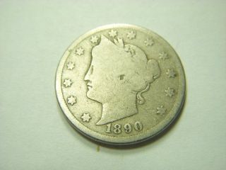1890 Liberty Head Nickel - Good - Coin photo