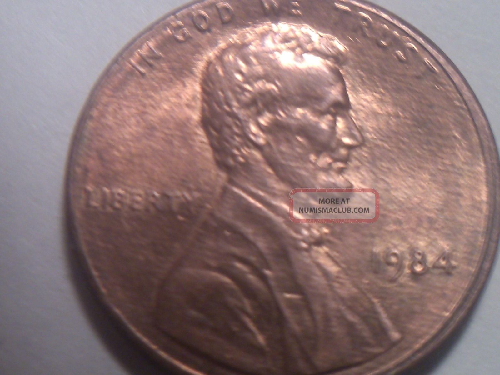 1984 Ddo Double Ear Lincoln Penny Error