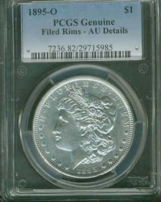 1895 - O Morgan Dollar Pcgs Certified Almost Uncirculated Details - photo