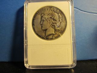 1928 Peace Silver Dollar U Grade photo