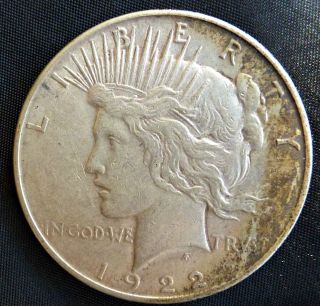 1922 Liberty Silver Peace Dollar photo