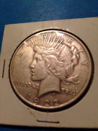 1922 Peace Silver Dollar 90% Fine Silver photo