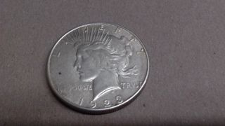 1923 P Peace Silver Dollar 1$ 90%.  900 Silver Solid Coin photo