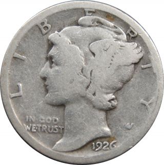 1926 S Mercury Silver Dime Coin photo