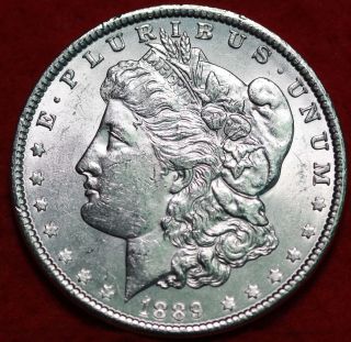 Uncirculated 1889 Silver Morgan Dollar S/h photo