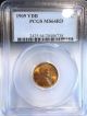 1909 Vdb Lincoln Cent Pcgs Graded Ms64rd Uncirculated Own A Legendary Rare Coin Small Cents photo 1