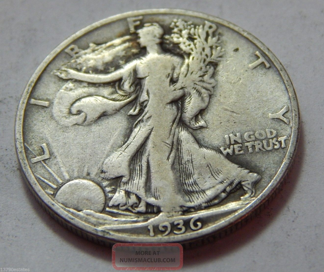 1936 D Walking Liberty Half Dollar Silver Coin 1936-d-walking-liberty-half-dollar-silver-coin