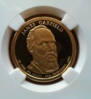 2011 - S James Garfield Presidential Golden 2001 Ngc Pf70 Ultra Cameo Er photo