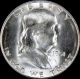 1951 - S Franklin 50c Silver Half Dollar Pcgs Ms64 24 - Hour Half Dollars photo 2