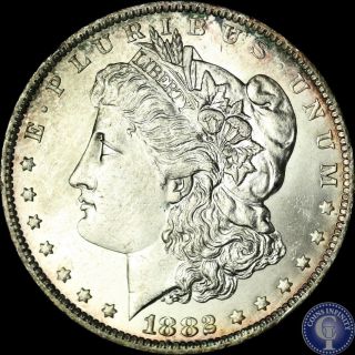 1882 O Brilliant Uncirculated Silver Morgan Dollar 432 photo