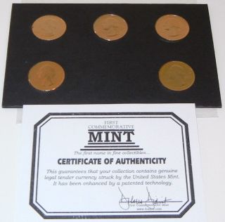 First Commemorative 2010 National Parks 24k Gold Plated Quarters (with) photo