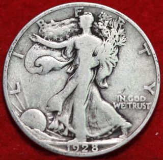 1928 - S Silver Walking Liberty Half photo