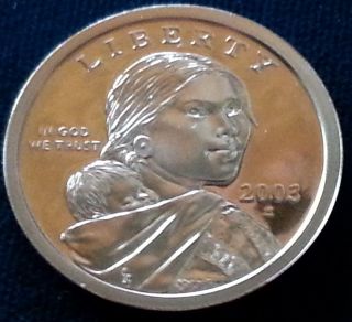 2003 - S Proof Sacagawea Dollar Dg - Cam Pl Blazing Luster photo