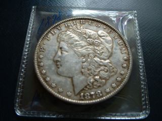1878 San Francisco Morgan 90% Silver,  10% Copper Silver Dollar Business Strike Au photo