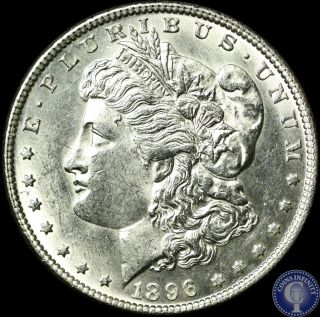 1896 P Uncirculated Silver Morgan Dollar 903 photo