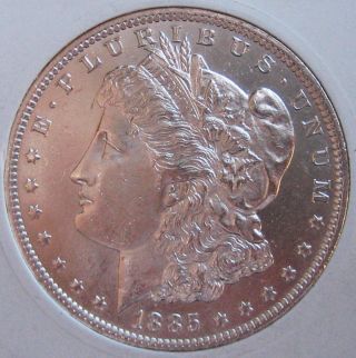 1885 - O Morgan Silver Dollar - Brilliant Uncirculated - Morgan Dollar photo